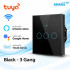 Tuya WiFi 3 Gang Smart Touch Switch Black Color (Latest Edition)